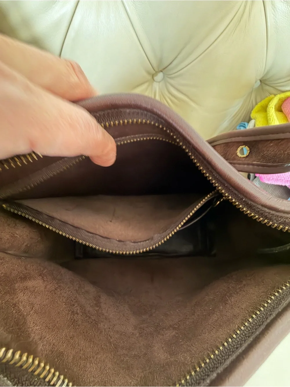 Vintage Coach Mahogany Legacy Zip 9966